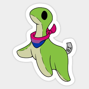 Bisexual pride Nessie Sticker